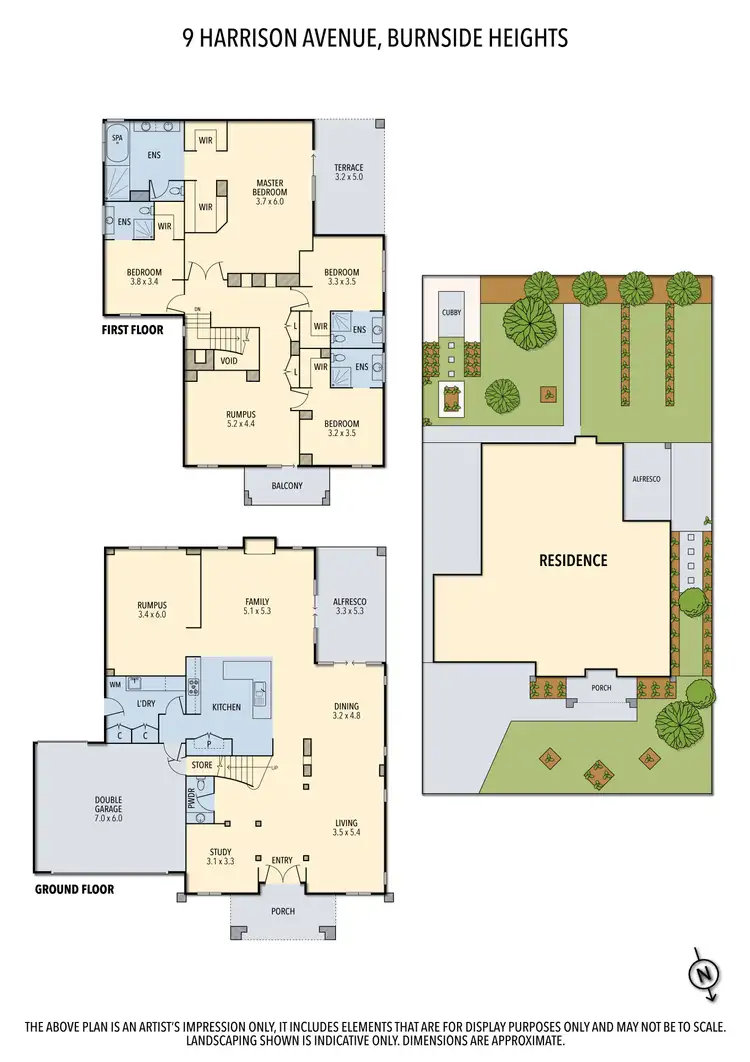 Floorplan of Homely house listing, 9 Harrison Court, Burnside Heights VIC 3023