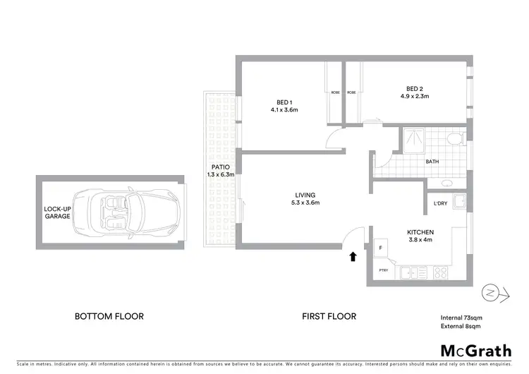 Floorplan of Homely unit listing, 8/2 Howitt Street, North Ward QLD 4810
