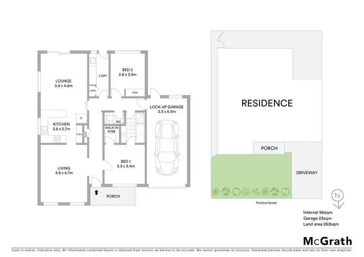 Floorplan of Homely house listing, 1/3 Pickford Street, Wendouree VIC 3355