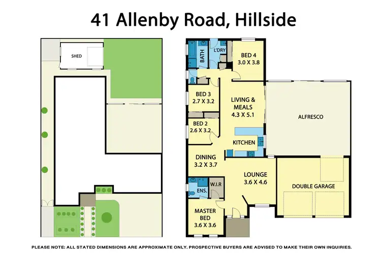 Floorplan of Homely house listing, 41 Allenby Road, Hillside VIC 3037