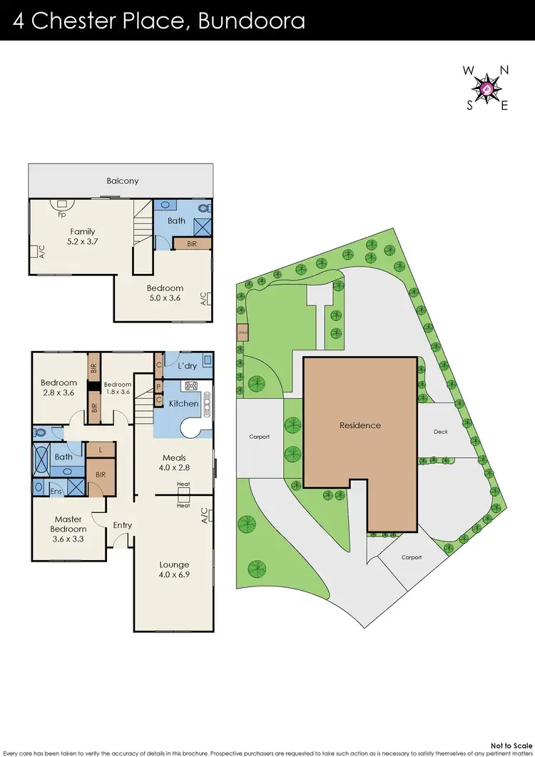 Floorplan of Homely house listing, 4 Chester Place, Bundoora VIC 3083