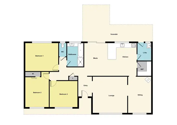 Floorplan of Homely house listing, 91 Alma-Moonlight Road, Alma VIC 3465