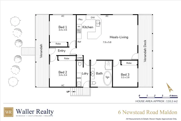 Floorplan of Homely house listing, 6 Newstead Road, Maldon VIC 3463