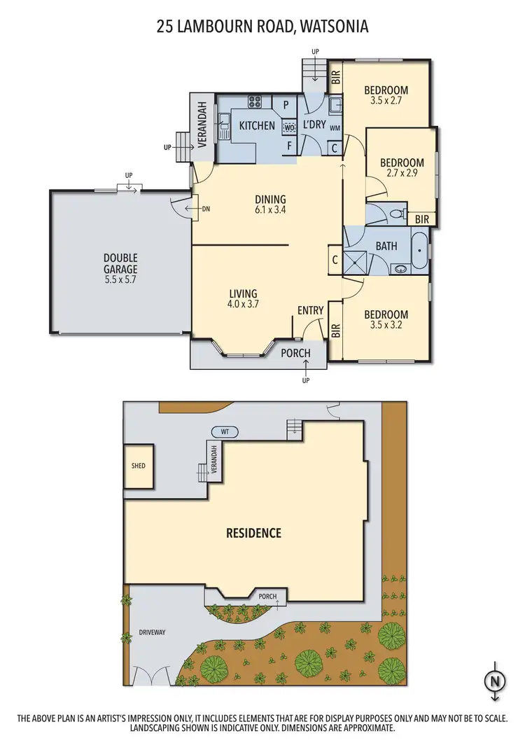 Floorplan of Homely house listing, 25 Lambourn Road, Watsonia VIC 3087