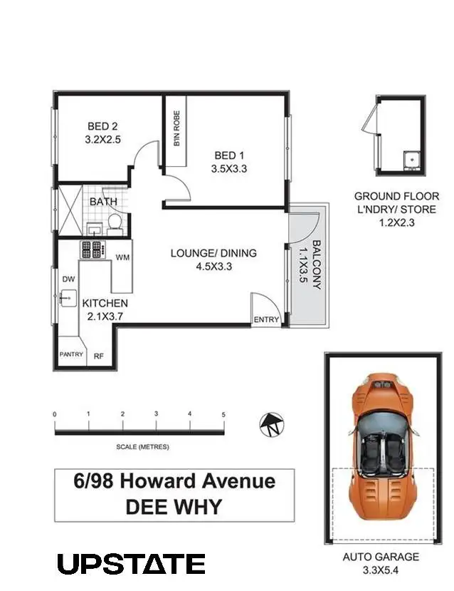 Floorplan of Homely unit listing, 6/98 Howard Avenue, Dee Why NSW 2099