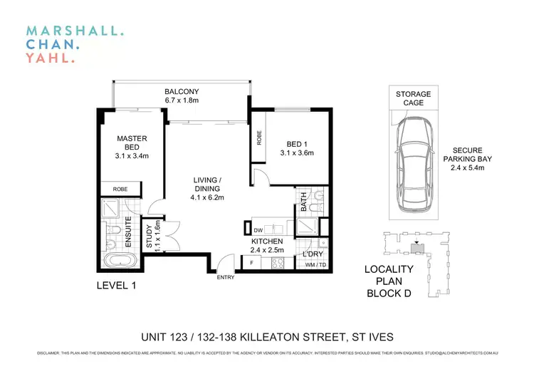 Floorplan of Homely apartment listing, 123/132-138 Killeaton Street, St Ives NSW 2075