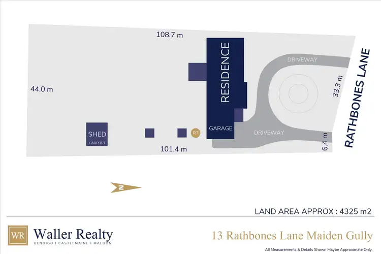 Floorplan of Homely house listing, 13 Rathbones Lane, Maiden Gully VIC 3551