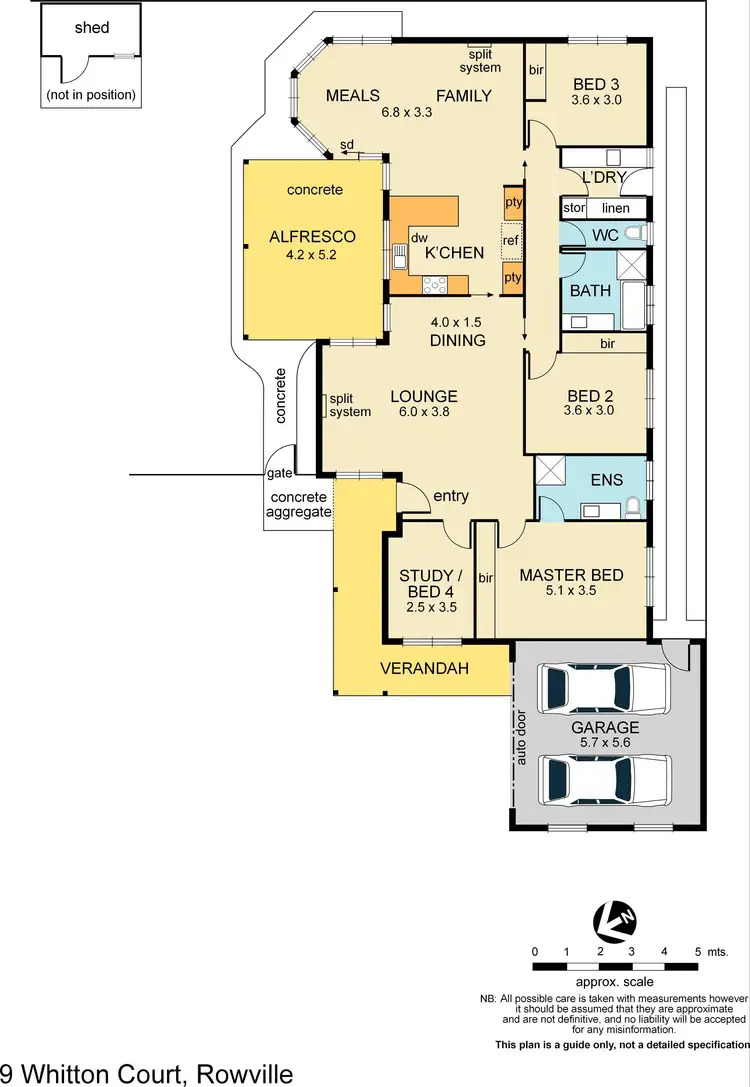 Floorplan of Homely house listing, 9 Whitton Court, Rowville VIC 3178