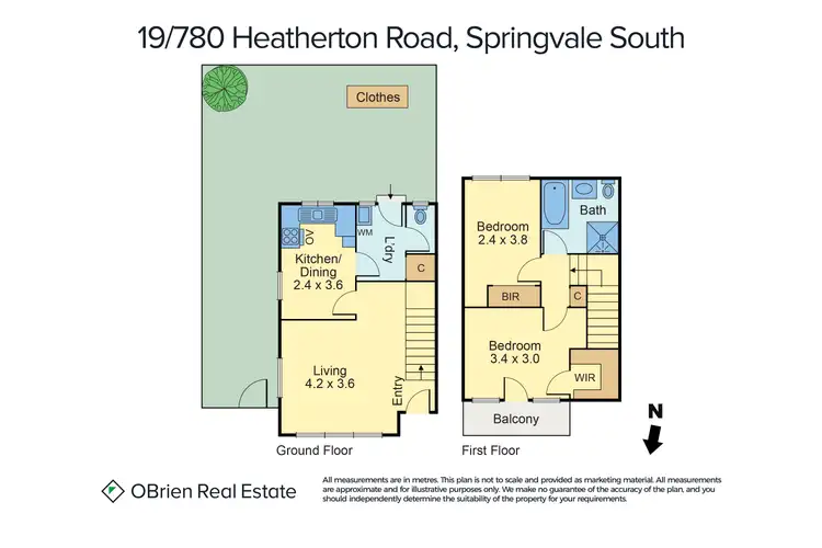 Floorplan of Homely unit listing, 19/780 Heatherton Road, Springvale South VIC 3172