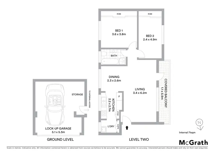Floorplan of Homely apartment listing, 4/8 Carr Street, Coogee NSW 2034