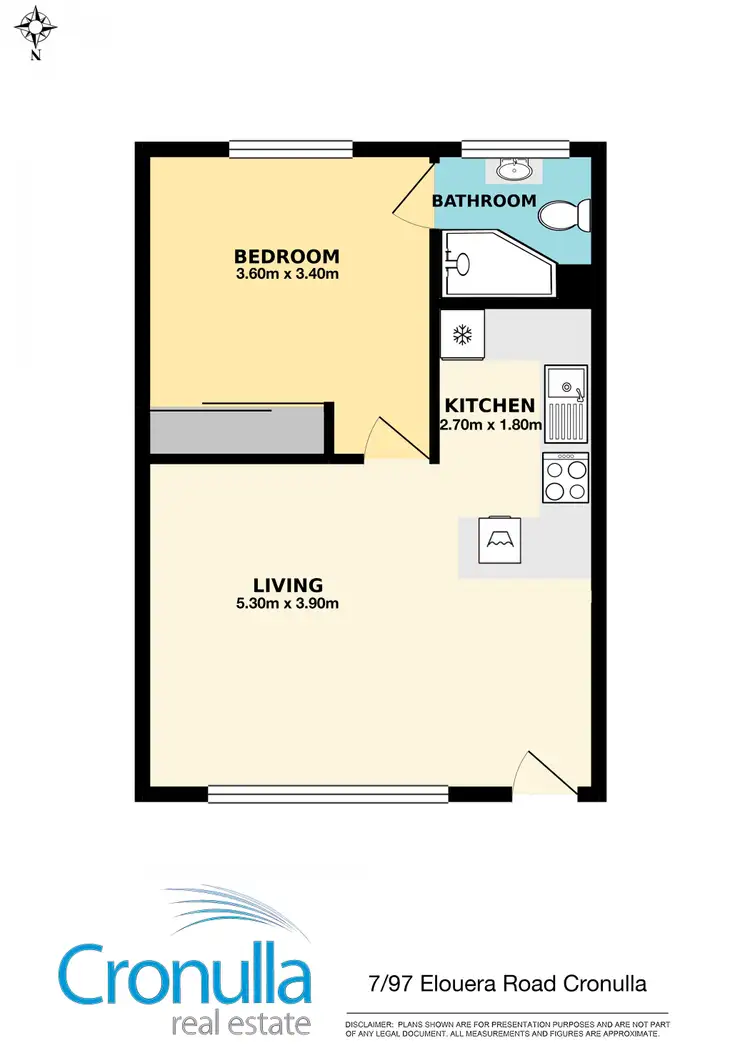 Floorplan of Homely unit listing, 7/97 Elouera Road, Cronulla NSW 2230