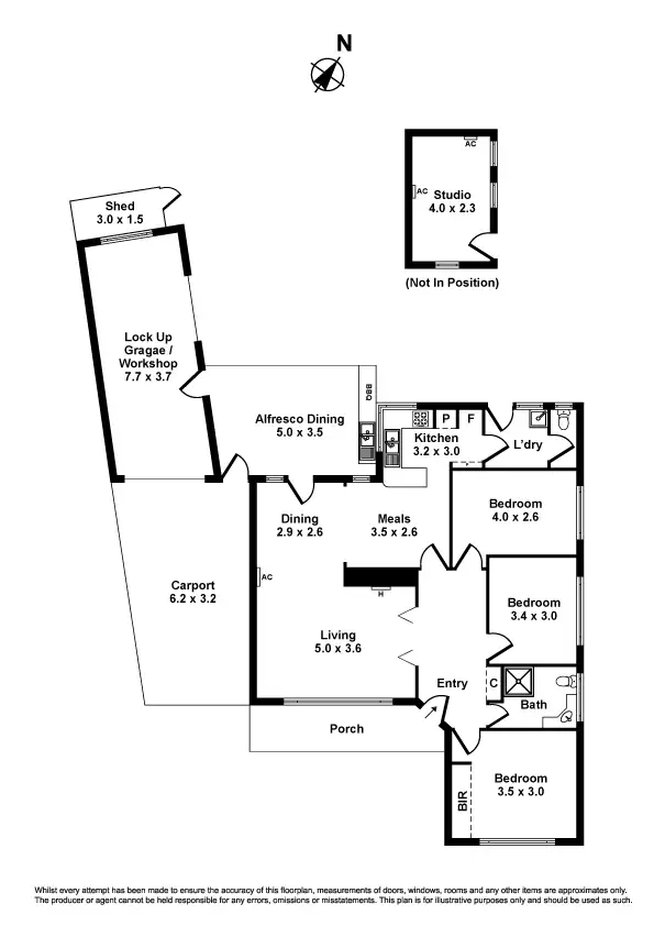 Floorplan of Homely house listing, 13 Waters Drive, Seaholme VIC 3018