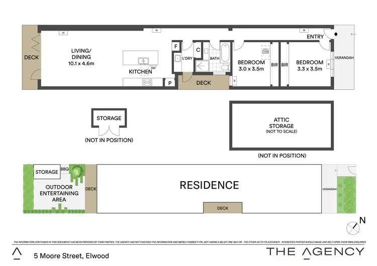 Floorplan of Homely house listing, 5 Moore Street, Elwood VIC 3184
