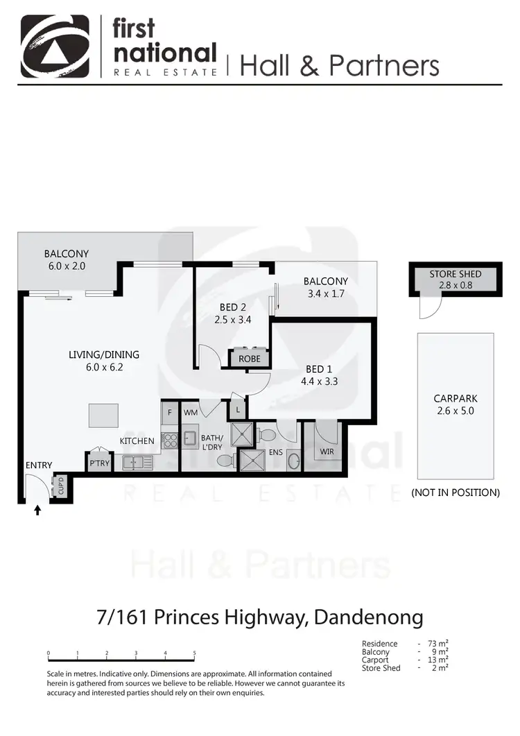 Floorplan of Homely apartment listing, 7/161-163 Princes Highway, Dandenong VIC 3175