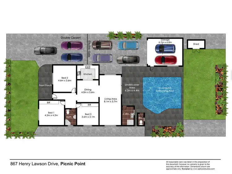 Floorplan of Homely house listing, 867 Henry Lawson Drive, Picnic Point NSW 2213