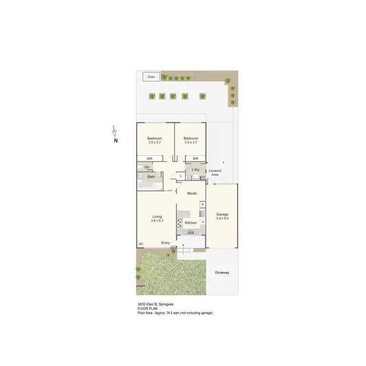 Floorplan of Homely unit listing, 38/48-52 Ellen Street, Springvale VIC 3171