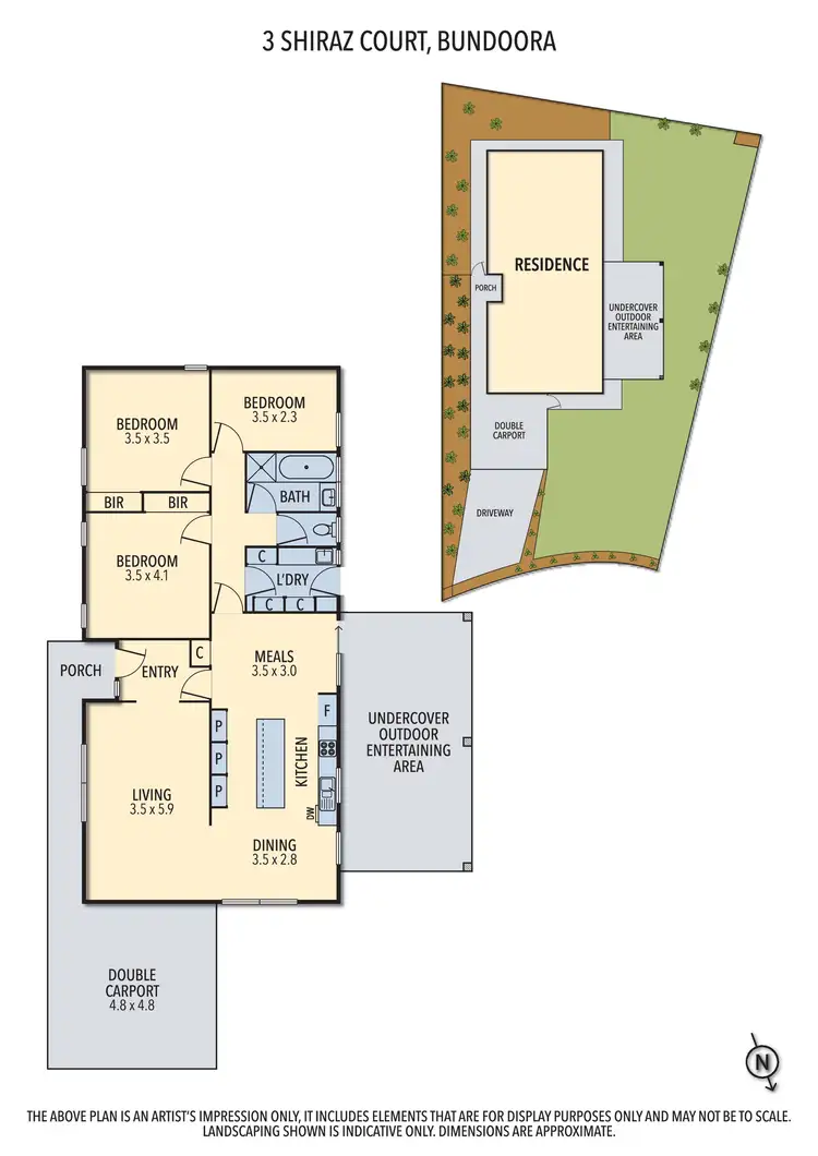 Floorplan of Homely house listing, 3 Shiraz Court, Bundoora VIC 3083