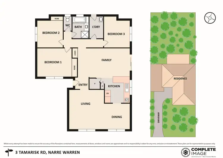 Floorplan of Homely house listing, 3 Tamarisk Road, Narre Warren VIC 3805