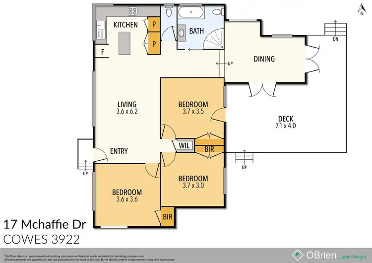 Floorplan of Homely house listing, 17 Mchaffie Drive, Cowes VIC 3922