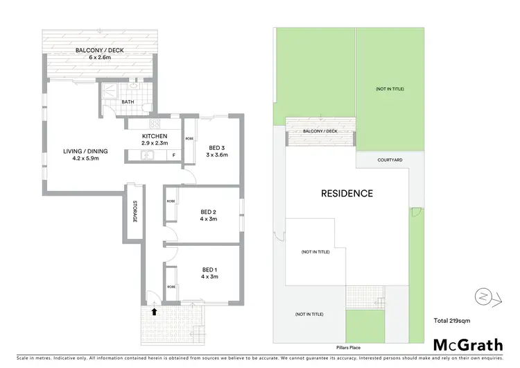 Floorplan of Homely semi-detached listing, 18 Pillars Place, Matraville NSW 2036