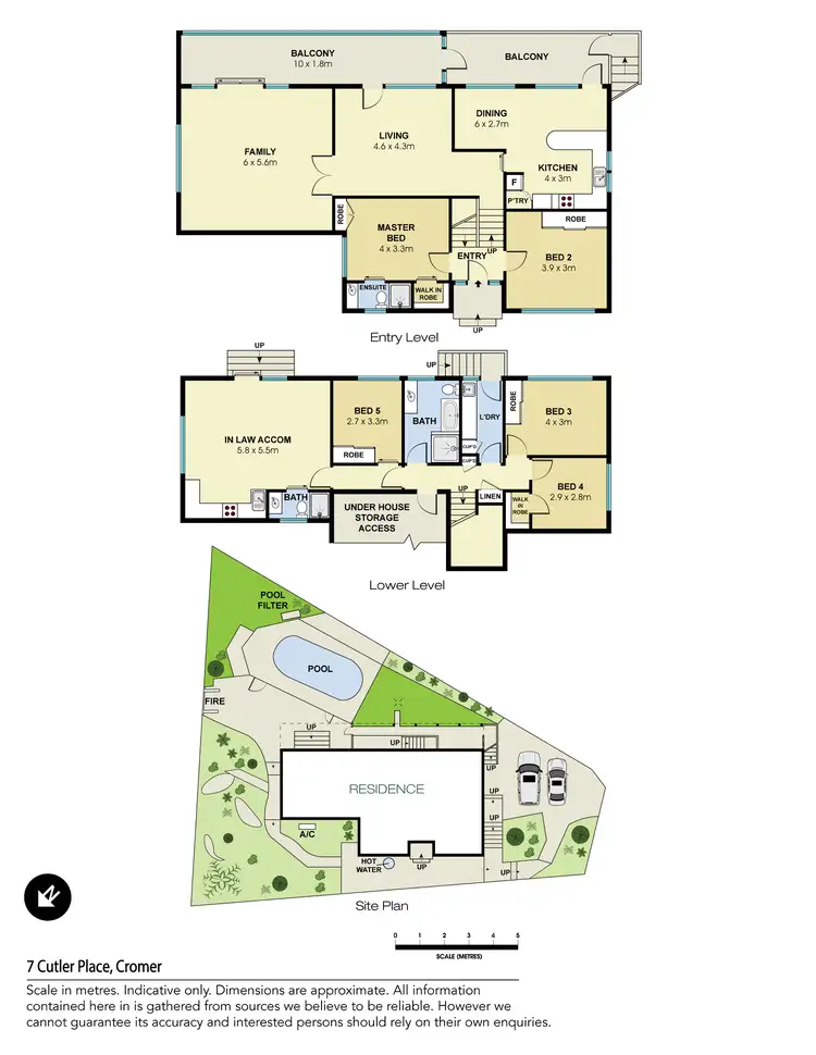 Floorplan of Homely house listing, 7 Cutler Place, Cromer NSW 2099