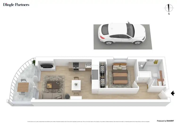 Floorplan of Homely apartment listing, 217/6 Acacia Place, Abbotsford VIC 3067