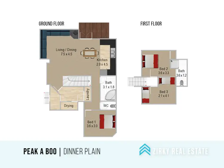Floorplan of Homely house listing, 1 Park Lane, Dinner Plain VIC 3898