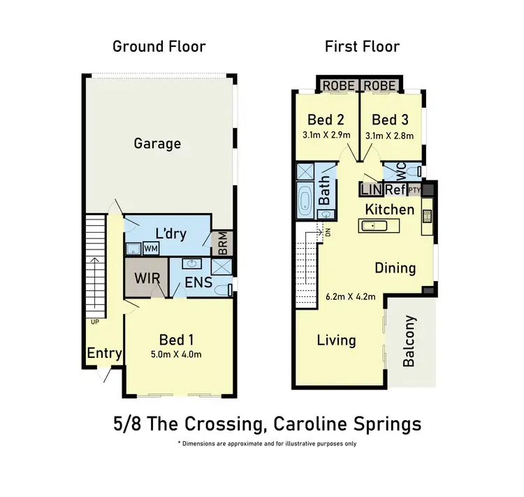 Floorplan of Homely townhouse listing, 5/8 The Crossing, Caroline Springs VIC 3023