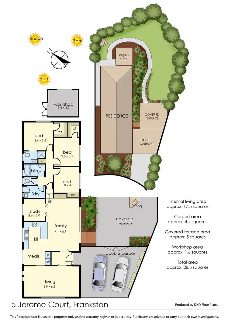 Floorplan of Homely house listing, 5 Jerome Court, Frankston VIC 3199