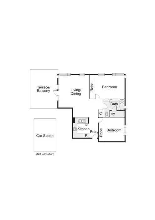 Floorplan of Homely apartment listing, 15/1 Graham Street, Port Melbourne VIC 3207