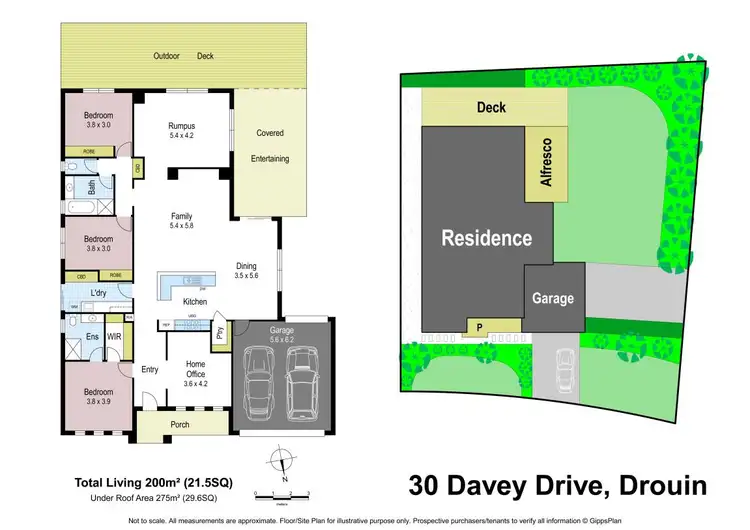 Floorplan of Homely house listing, 30 Davey Drive, Drouin VIC 3818