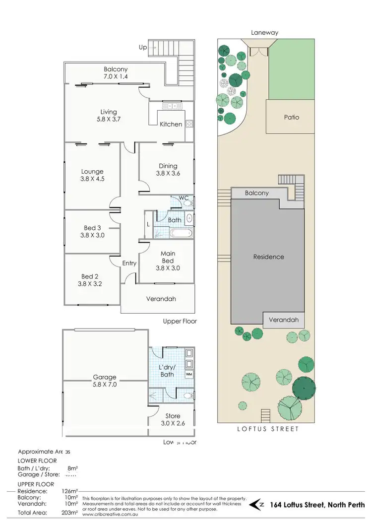 Floorplan of Homely house listing, 164 Loftus Street, North Perth WA 6006