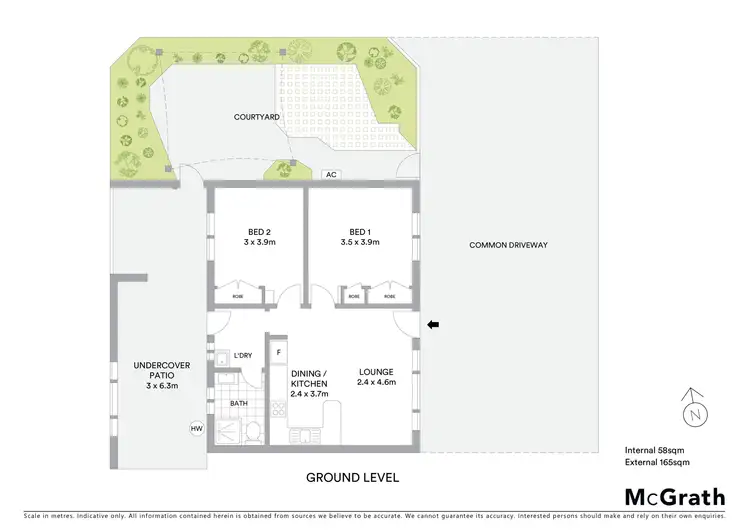 Floorplan of Homely unit listing, 1/49 Boultwood Street, Coffs Harbour NSW 2450