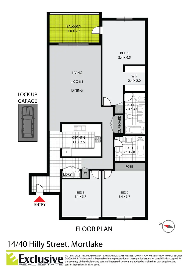 Floorplan of Homely apartment listing, 14/40 Hilly Street, Mortlake NSW 2137