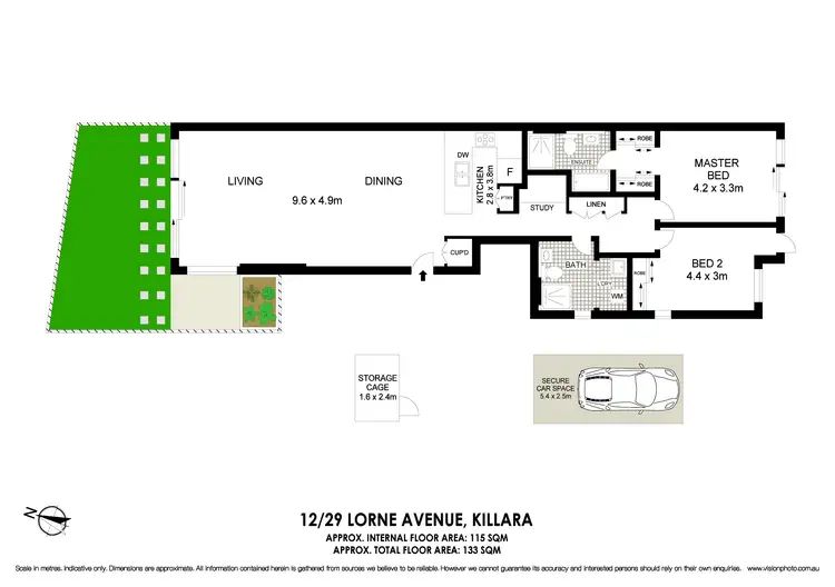 Floorplan of Homely apartment listing, 12/29 Lorne Avenue, Killara NSW 2071