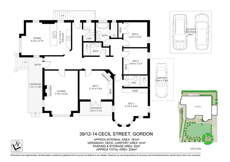 Floorplan of Homely apartment listing, 39/12-14 Cecil Street, Gordon NSW 2072