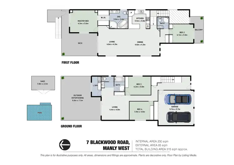 Floorplan of Homely house listing, 7 Blackwood Road, Manly West QLD 4179