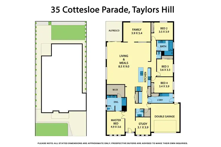 Floorplan of Homely house listing, 35 Cottesloe Parade, Taylors Hill VIC 3037