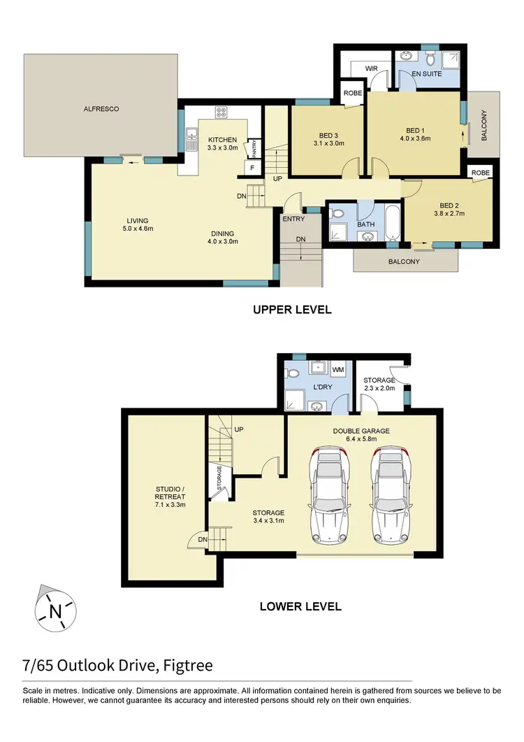 Floorplan of Homely townhouse listing, 7/65 Outlook Drive, Figtree NSW 2525