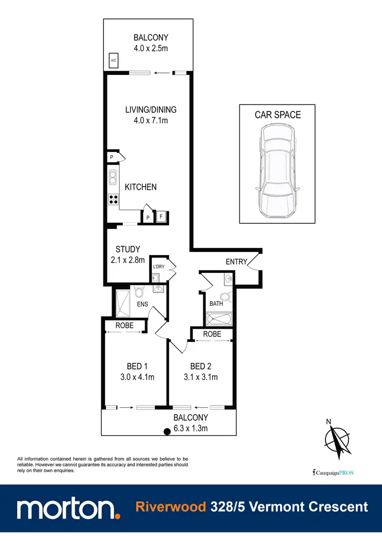 Floorplan of Homely apartment listing, 328/5 Vermont Crescent, Riverwood NSW 2210
