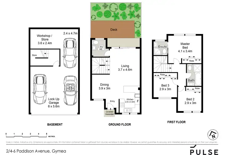 Floorplan of Homely townhouse listing, 2/4-6 Paddison Avenue, Gymea NSW 2227