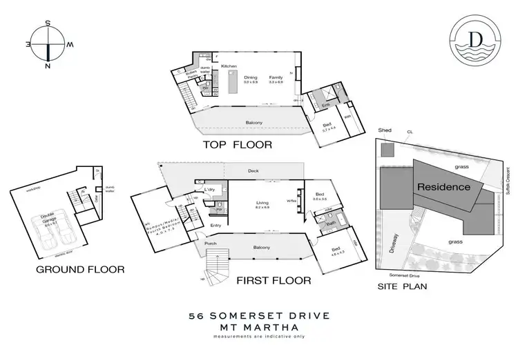 Floorplan of Homely house listing, 56 Somerset Drive, Mount Martha VIC 3934