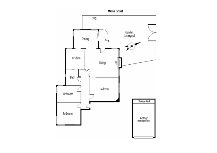 Floorplan of Homely apartment listing, 1/12 Marne Street, South Yarra VIC 3141