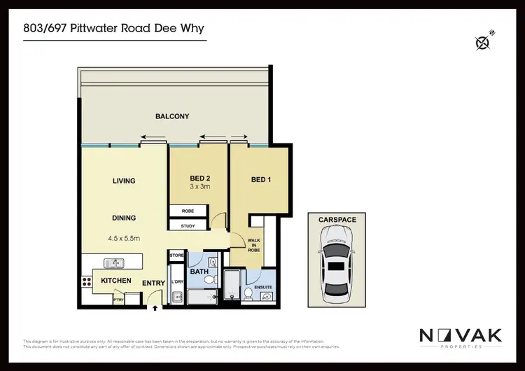 Floorplan of Homely apartment listing, 803/1 Saint David Avenue, Road, Dee Why NSW 2099