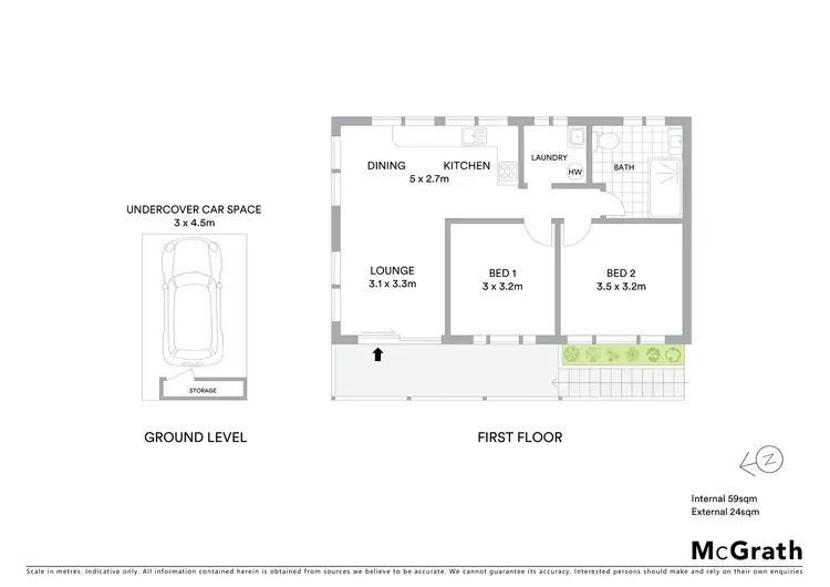 Floorplan of Homely apartment listing, 3/98 First Avenue, Sawtell NSW 2452
