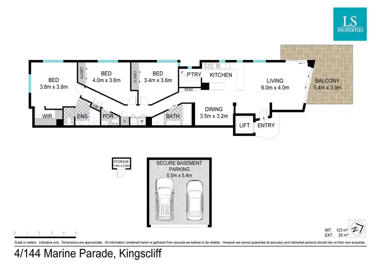 Floorplan of Homely unit listing, 4/144 Marine Parade, Kingscliff NSW 2487