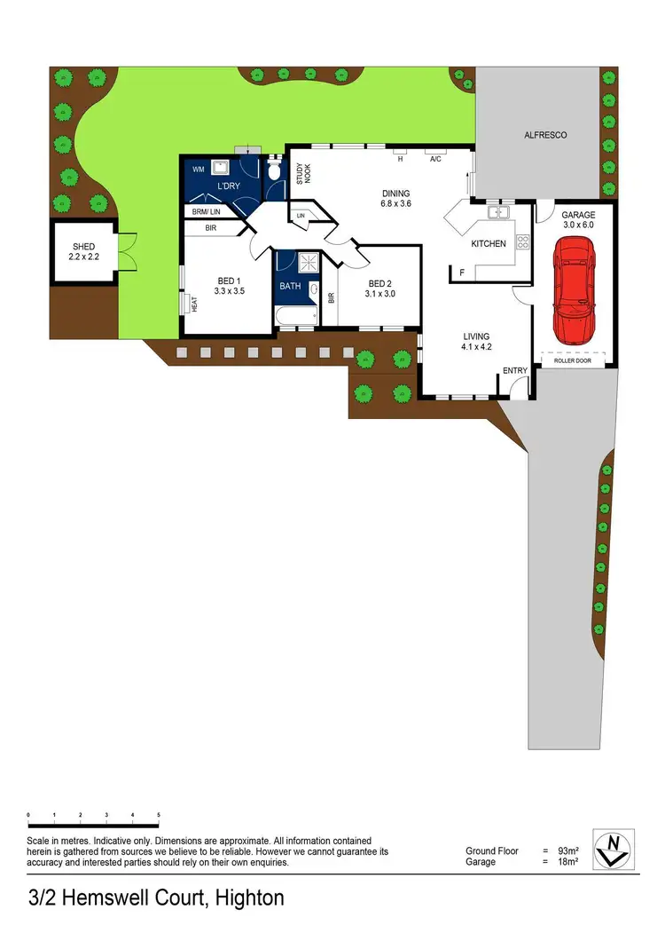 Floorplan of Homely townhouse listing, 3/2 Hemswell Court, Highton VIC 3216