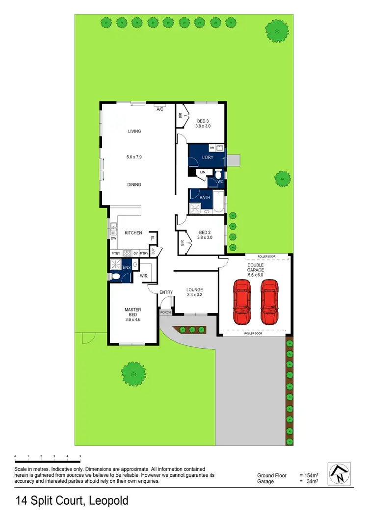 Floorplan of Homely house listing, 14 Split Court, Leopold VIC 3224