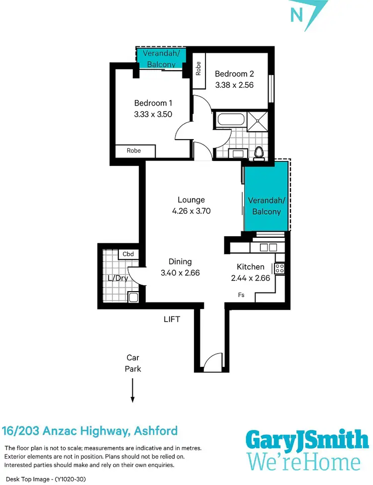 Floorplan of Homely unit listing, 16/203 Anzac Highway, Plympton SA 5038