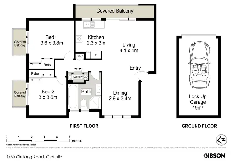 Floorplan of Homely apartment listing, 1/30 Girrilang Road, Cronulla NSW 2230